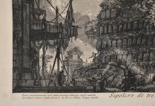GIOVANNI BATTISTA PIRANESI (1720-1778). "Sepolcro de tre fr