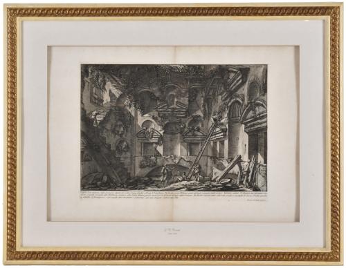 GIOVANNI BATTISTA PIRANESI (1720-1778). "Veduta interna del