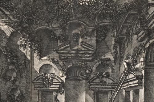 GIOVANNI BATTISTA PIRANESI (1720-1778). "Veduta interna del