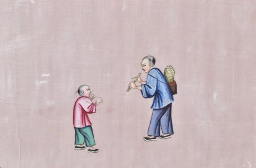 20TH CENTURY CHINESE SCHOOL. Set of four genre scenes.