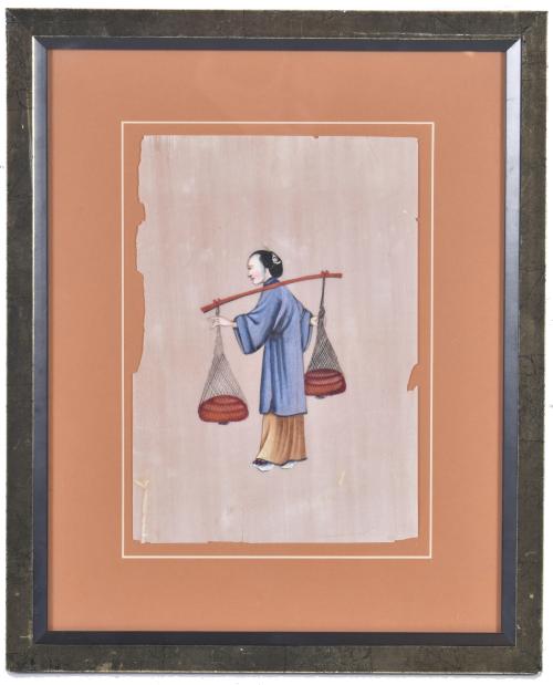 20TH CENTURY CHINESE SCHOOL. Set of four genre scenes.
