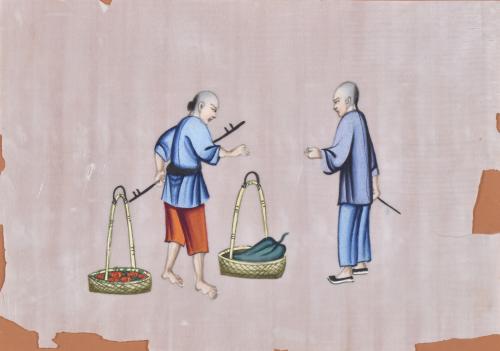 20TH CENTURY CHINESE SCHOOL. Set of four genre scenes.