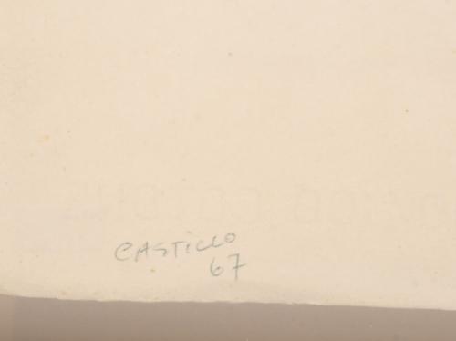 JORGE CASTILLO CASALDERREY (1933). Sin título, 1967.