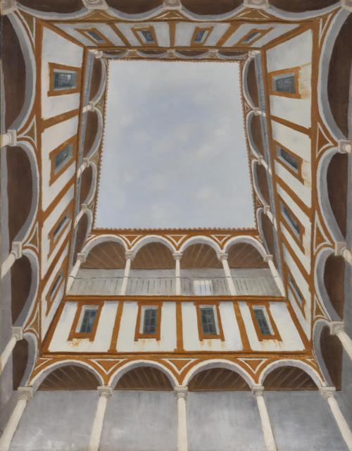 ANTONIO GRANADOS VALDÉS (1917-2020).  "Patio Museo Sevilla", 1964.