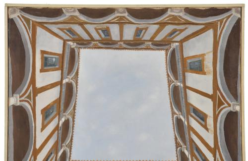 ANTONIO GRANADOS VALDÉS (1917-2020).  "Patio Museo Sevilla"