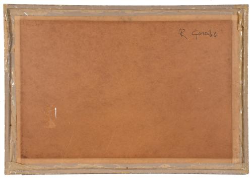 ROBERTO GONZÁLEZ FERNÁNDEZ (1948).  "Ventanas rotas y figur