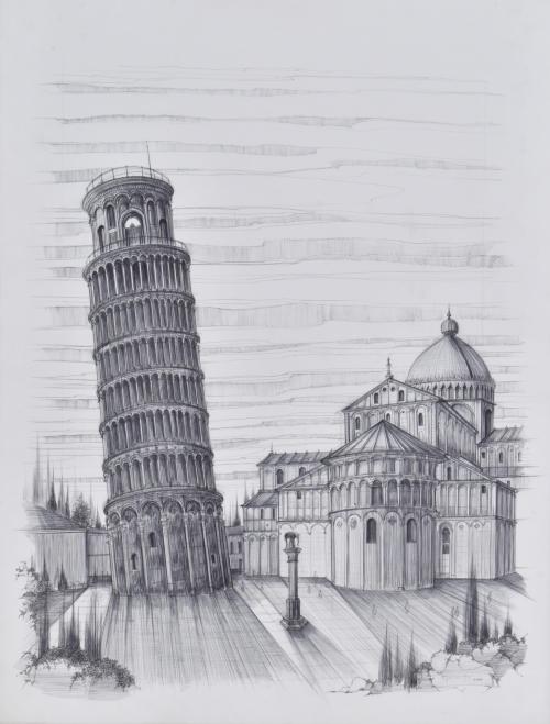 M. CARRILLO (20TH-21ST CENTURY). "Pisa", 2004.