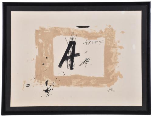 DESPUÉS DE ANTONI TÀPIES (1923-2012). "La letra A".