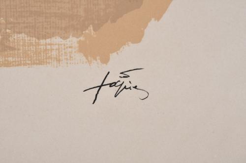DESPUÉS DE ANTONI TÀPIES (1923-2012). "La letra A".