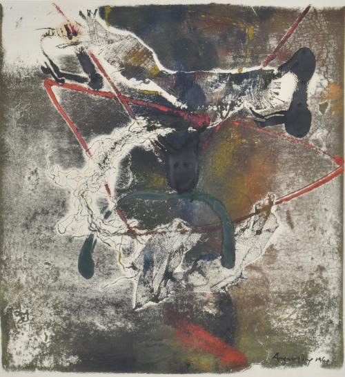 AUGUST PUIG (1929-1999). Illuminated graphic work.
