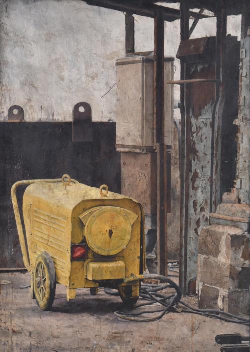 PEDRO MORENO MEYERHOFF (1954).  "Máquina del puerto II", 1990.