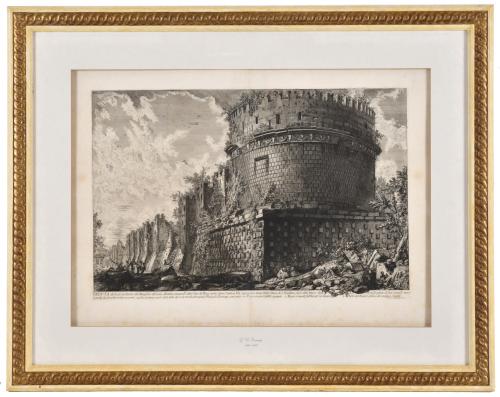 GIOVANNI BATTISTA PIRANESI (1720-1778). "Veduta del lato po
