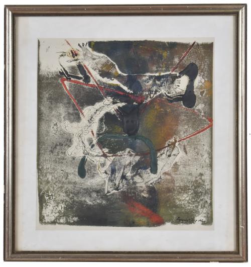 AUGUST PUIG (1929-1999). Gráfica iluminada.