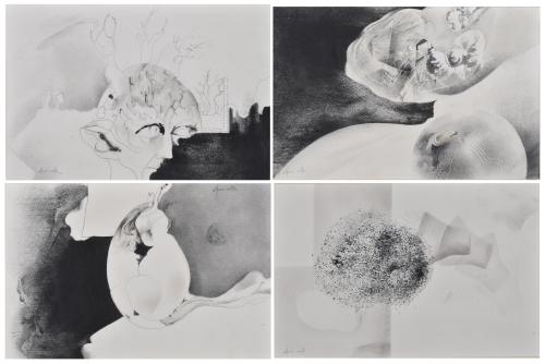 ALFONSO COSTA BEIRO (1943). Composition of 4 works, 1972?.