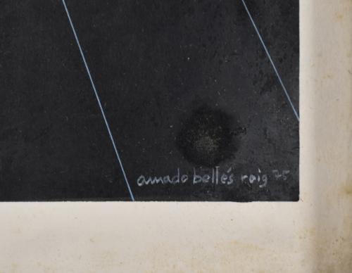 AMADO BELLES ROIG (1949). "Interrupció" y sin título, 1975.