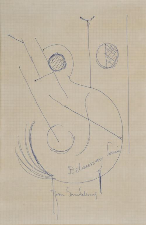 JOAN SANDALINAS (1903-1991). Pareja de dibujos homenaje a l