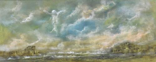 OCTAVIO PASCAL (1932). "Paisaje tormentoso con Cristo".