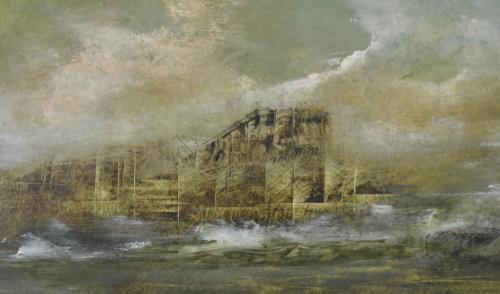 OCTAVIO PASCAL (1932). "Paisaje tormentoso con Cristo".