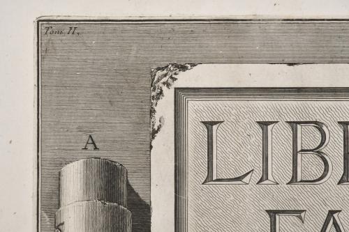 GIOVANNI BATTISTA PIRANESI (1720-1778). "LIBERT-ET, FAMILIA