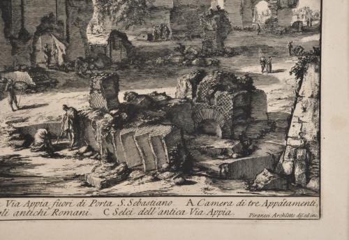 GIOVANNI BATTISTA PIRANESI (1720-1778). "Veduta degli Avanz