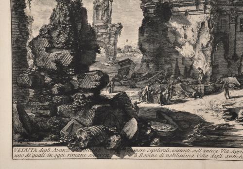 GIOVANNI BATTISTA PIRANESI (1720-1778). "Veduta degli Avanz