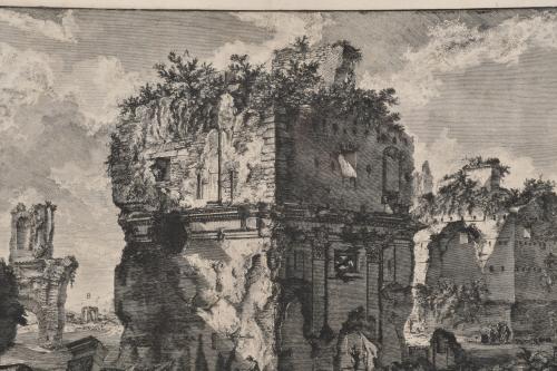 GIOVANNI BATTISTA PIRANESI (1720-1778). "Veduta degli Avanz