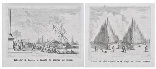 MELCHIOR KÜSEL (1626-1683). Pair of 19th-century engravings.