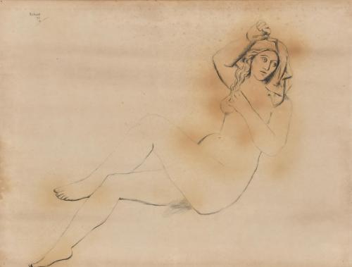 JOAN REBULL (1899-1981). "Desnudo femenino", 1977.