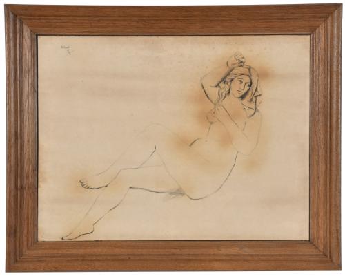 JOAN REBULL (1899-1981). "Desnudo femenino", 1977.