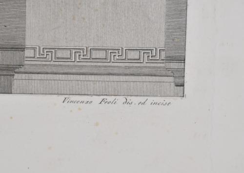 VICENZO FEOLI (1760-1827). "Parte seconda della parete dest