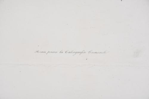 VICENZO FEOLI (1760-1827). "Parte seconda della parete dest