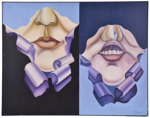 ESCUELA ESPAÑOLA, SIGLO XX. Sin título, 1973.
