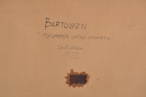 RAFAEL BARTOLOZZI (1943-2009) "Monumento cañas cruzeta", Va