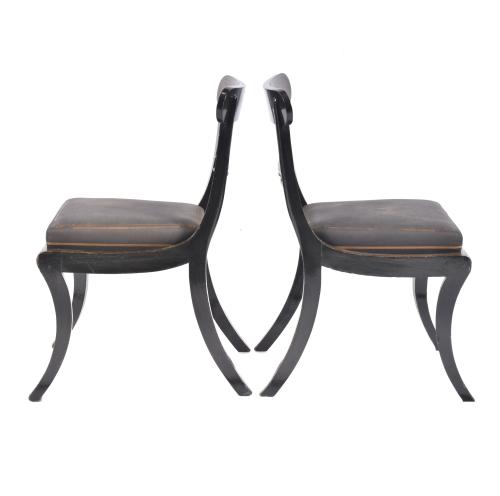 Conjunto de seis sillas Late Regency - Federal, probablemen