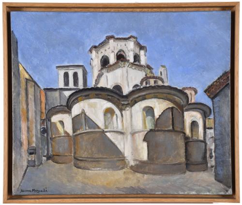 JAUME MERCADÉ I QUERALT (1887-1967). "Poblet", 1956.