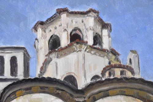 JAUME MERCADÉ I QUERALT (1887-1967). "Poblet", 1956.