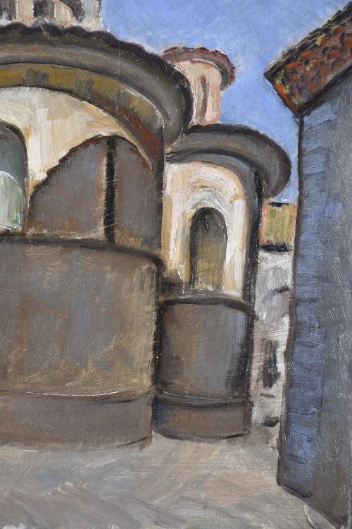 JAUME MERCADÉ I QUERALT (1887-1967). "Poblet", 1956.
