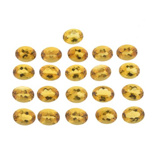 Set of twenty-one unmounted citrines.