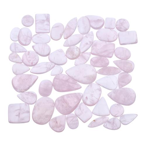 Set of fifty rose quartzes.