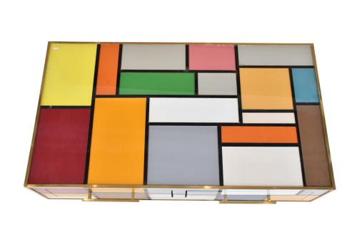 Mueble bajo en cristal de Murano, circa 1970.