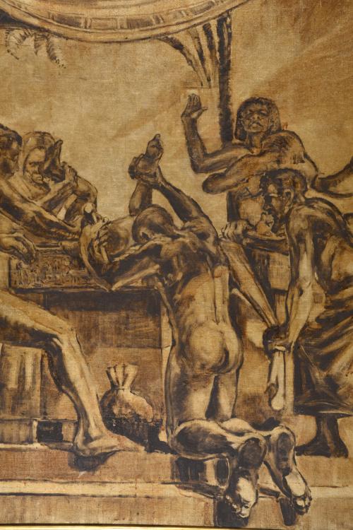 ESCUELA ESPAÑOLA, SIGLO XX. "Ritual egipcio".