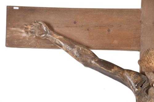 ESCUELA ESPAÑOLA, FIN. SIGLO XVII. "Cristo crucificado".