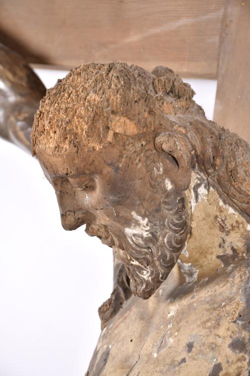 ESCUELA ESPAÑOLA, FIN. SIGLO XVII. "Cristo crucificado".