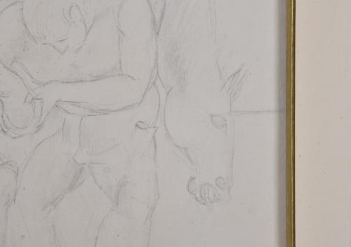 MANOLO HUGUÉ (1872-1945). "Cambiando la herradura".