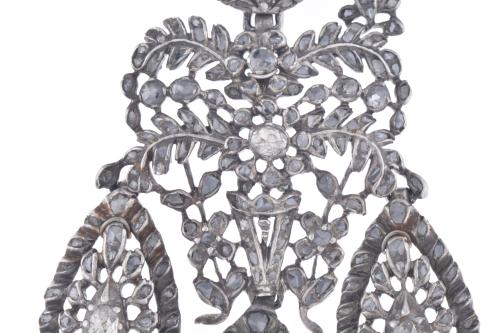 Pendientes "girandole" españoles, ca. 1770-80