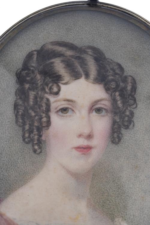 ANTHONY STEWART (1773 - 1846).  Miniatura de Lady Charlotte