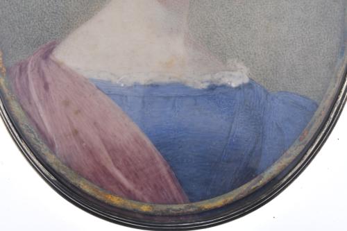 ANTHONY STEWART (1773 - 1846).  Miniatura de Lady Charlotte