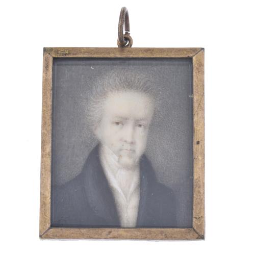19TH CENTURY AUSTRIAN SCHOOL. Miniature with a man's portrait.