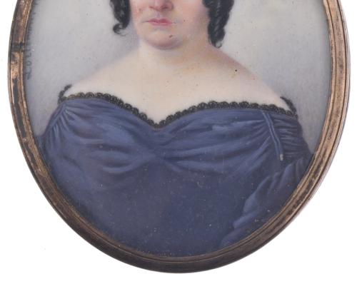 ENRIQUE LORICHÓN (1798-1862).  Miniatura con retrato femeni