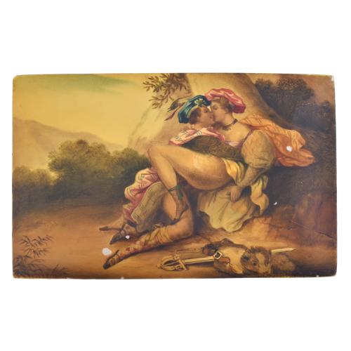 19TH CENTURY GERMAN SCHOOL. Erotic miniature.